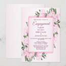 Search for floral engagement party invitations Pink