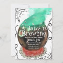 Search for witch baby shower invitations Pumpkin patch