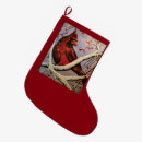 Search for cardinal christmas stockings Snow