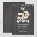 Search for chalkboard bridal shower invitations Love is brewing
