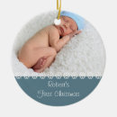 Search for baby boy first christmas tree decorations Blue