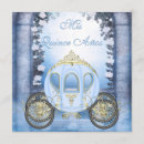 Search for princess carriage invitations Blue