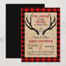 Search for buck baby shower invitations Hunting