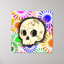 Search for floral skull canvas prints Flower