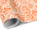 Search for orange floral pattern White