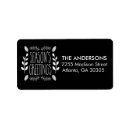 Search for seasons greetings return address labels Chic