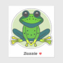 Search for funny frog cartoon stickers Wildlife
