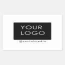 Search for social rectangle stickers Small business