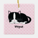 Search for tuxedo cat christmas tree decorations Kitty