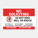 Search for door sign stickers Soliciting