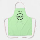 Search for green logo aprons Business