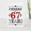 Search for 67th birthday cards Red