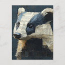 Search for badgers postcards Unique