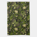 Search for dark green background tea towels Black
