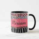 Search for leopard monogram mugs Hot pink