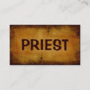 Search for catholic priest business cards Church