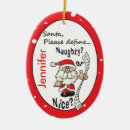 Search for naughty santa claus christmas tree decorations Red