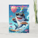 Search for funny shark birthday cards Under the sea