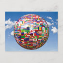 Search for global flags postcards International