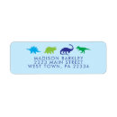 Search for dinosaur kids return address labels Boy