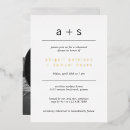 Search for contemporary rehearsal dinner invitations Minimalist