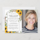 Search for sunflower celebration of life invitations Rustic