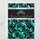 Search for beautiful quinceanera invitations Blue