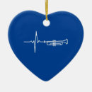Search for instruments heart christmas tree decorations Trumpet