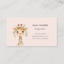 Search for giraffe business cards Nanny