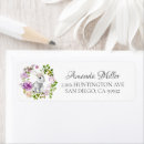 Search for floral wreath return address labels Modern