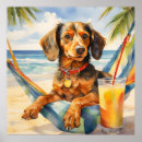 Search for dog beach art Dachshund