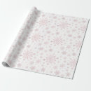 Search for pink snowflake wrapping paper Festive