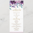 Search for purple and gold wedding programs Teal