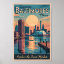 Search for baltimore travel posters Inner harbour