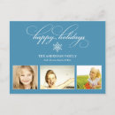 Search for flakes photo cards Blue