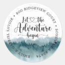 Search for mountain address stickers Rustic
