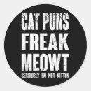 Search for cat pun stickers Cute