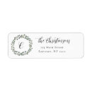 Search for wreath return address labels Eucalyptus