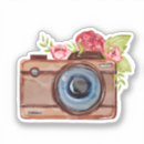 Search for photo camera stickers Watercolor