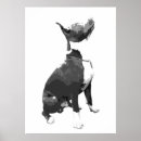 Search for black and white dog posters Modern