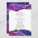 Search for purple geode wedding invitations Trendy