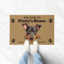 Search for doberman doormats Cute