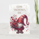 Search for gnome valentines day cards Watercolor