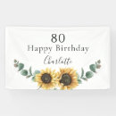 Search for 80th birthday banners Floral