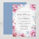 Search for pink peony wedding invitations Blue