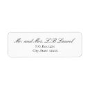 Search for traditional wedding return address labels Classic