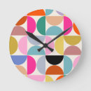 Search for mid century modern clocks Colorful