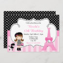 Search for girls paris birthday invitations Parisian
