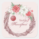 Search for red and white poinsettia stickers Green