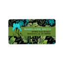 Search for retro floral return address labels Girly